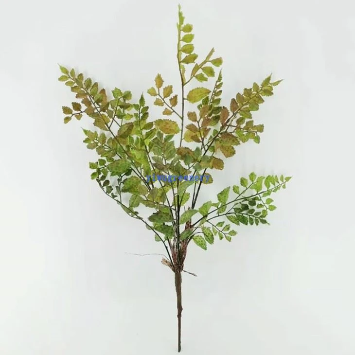 artificial green fern grass spray
