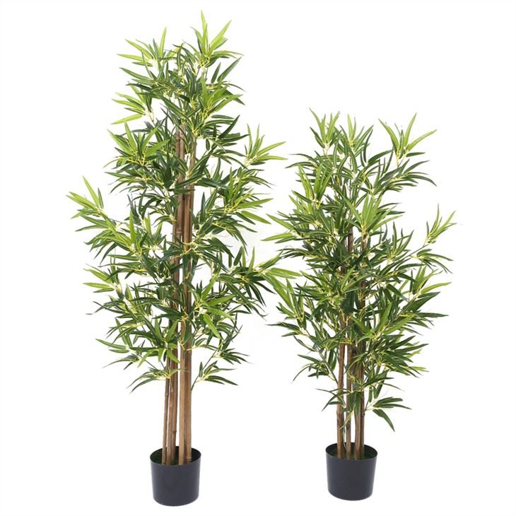 Plant atifisyèl pye bwa banbou nan po